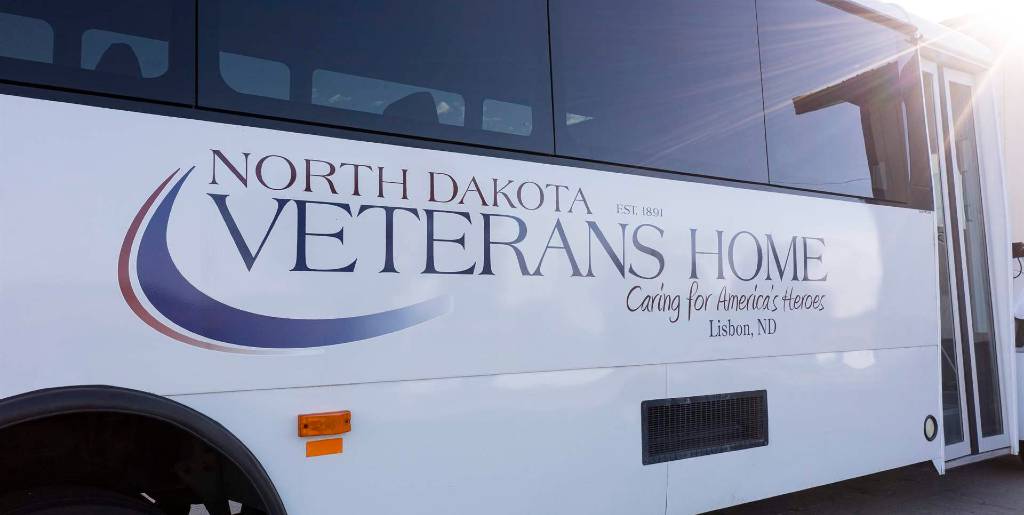 The bus for the North Dakota Veterans Home.