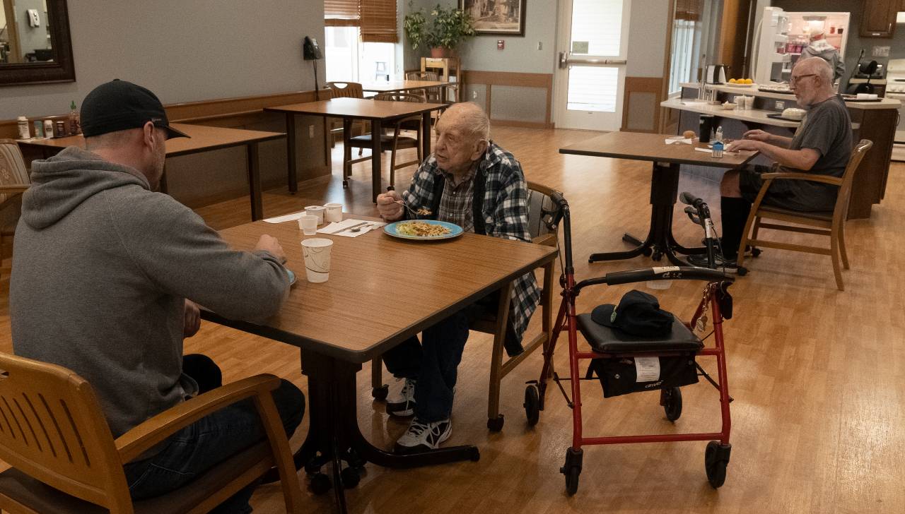 The dining room at the North Dakota Veterans Home.