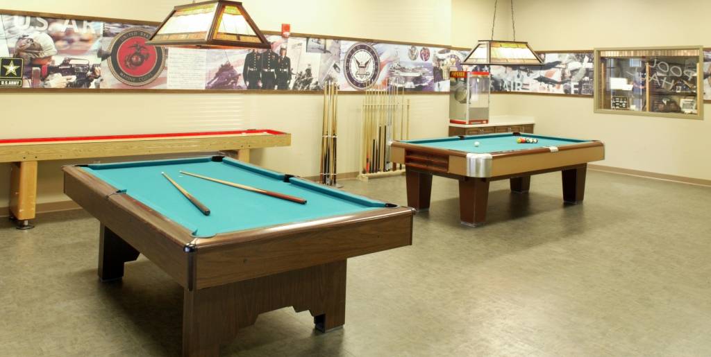 The North Dakota Veterans Home's Pool Hall.
